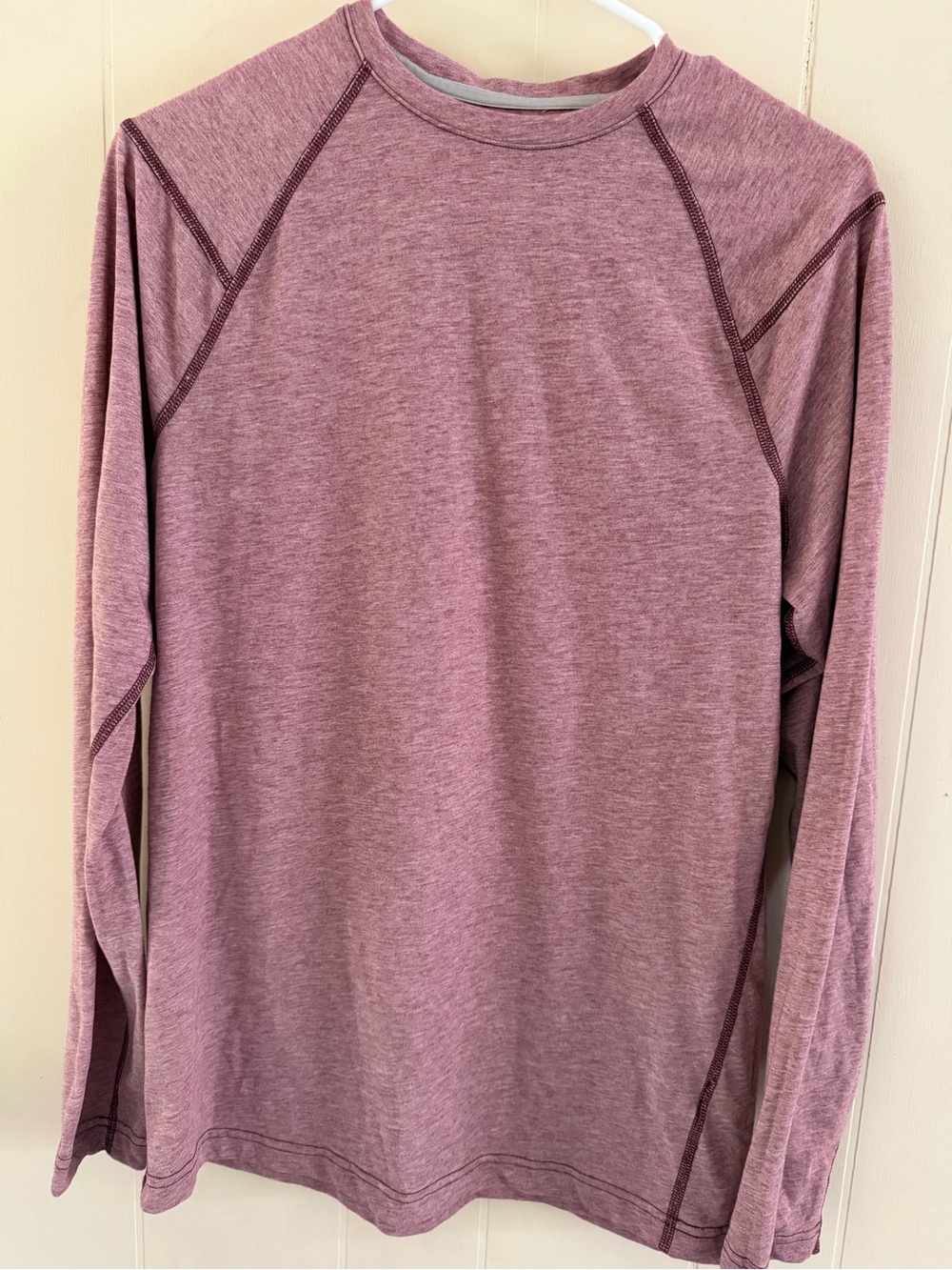 Men's Long-Sleeve Crew Performance Shirt - Dusty Rose